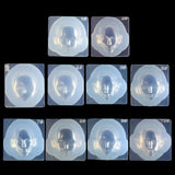10 Pcs Human Face 3D Doll Epoxy Resin Mold DIY Crafts Ornaments