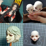 10 Pcs Human Face 3D Doll Epoxy Resin Mold DIY Crafts Ornaments
