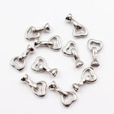 10 Pcs Copper Plated Clasps for DIY Pearl Bracelets Necklaces Craft