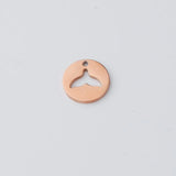 10 Pcs/Lot 12mm Fish Tail Charm Pendant Stainless Steel DIY Jewelry