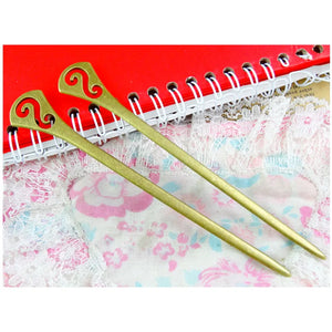 10 Pcs Antique Bronze Plated Bookmark Hairpin 19*128MM for DIY Jewelry