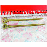 10 Pcs Antique Bronze Plated Bookmark Hairpin 19*128MM for DIY Jewelry
