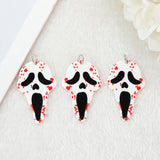 10 Pcs/Lot 50*31 MM Bloody Skull Heads Creepy Halloween Charms for Diy Making