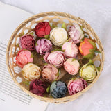 10 Pcs Silk Rose Flower Head DIY Garland Vase Wedding Decor