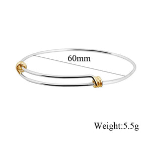 10 Pcs Stainless Steel Bracelet Bangle Accessory for Women Child Diy Jewelry