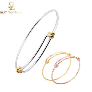 10 Pcs Stainless Steel Bracelet Bangle Accessory for Women Child Diy Jewelry