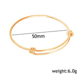 10 Pcs Stainless Steel Bracelet Bangle Accessory for Women Child Diy Jewelry