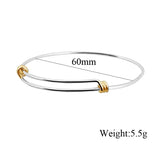 10 Pcs Stainless Steel Bracelet Bangle Accessory for Women Child Diy Jewelry