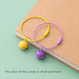 10 Pcs Metal Jingle Bells DIY Keychain Accessories Round Keyring