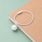 10 Pcs Metal Jingle Bells DIY Keychain Accessories Round Keyring