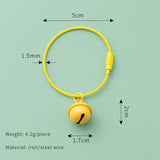10 Pcs Metal Jingle Bells DIY Keychain Accessories Round Keyring