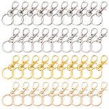 10 Pcs Metal Swivel Trigger Dog Buckle Keychain Hooks DIY Jewelry Key Ring
