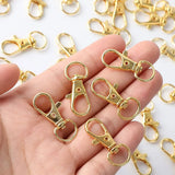 10 Pcs Metal Swivel Trigger Dog Buckle Keychain Hooks DIY Jewelry Key Ring