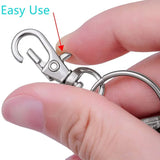 10 Pcs Metal Swivel Trigger Dog Buckle Keychain Hooks DIY Jewelry Key Ring