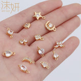10 Pcs Star & Moon Charms for DIY Jewelry Making