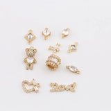 10 Pcs Star & Moon Charms for DIY Jewelry Making