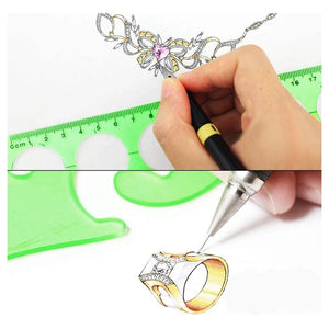 10 Pcs Measuring Plastic Templates Circle Template Geometric Drawing Templates
