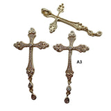 10 Pcs Micro pave CZ Crucifix Pendant Necklace for Women