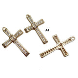 10 Pcs Micro pave CZ Crucifix Pendant Necklace for Women