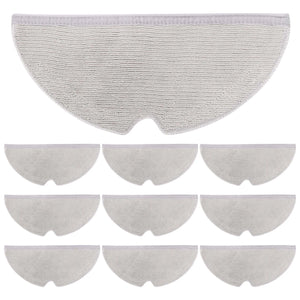 10 Pcs Microfiber Mopping Cloth for Roborock Vacuum