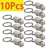 10 Mini Metal Truck Keychains Lorry Key Ring Car Keyfob Gift