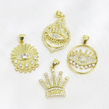 10 Pcs Mix Shape Charms Jewelry Pendant 7506