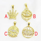 10 Pcs Mix Shape Charms Jewelry Pendant 7506