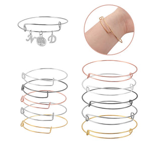 10 Pcs Multicolor Expandable Bracelets for DIY Jewelry Making