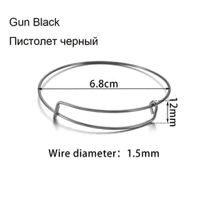 10 Pcs Multicolor Expandable Bracelets for DIY Jewelry Making