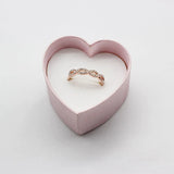 10 Pcs Pink Heart Shaped Jewelry Box Wedding Earring Ring Pendant Box