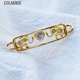 10 Pcs Rectangle Pendant Charms Cute Necklace Accessories