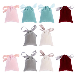 10 Pcs Retractable Drawstring Pouches Convenient Multipurpose Storage Bags