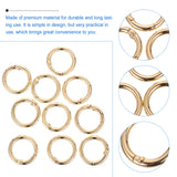 10 Pcs Round Snap Hook Handbag Purse Key Ring Rings Accessories