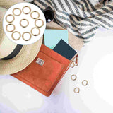 10 Pcs Round Snap Hook Handbag Purse Key Ring Rings Accessories