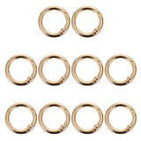 10 Pcs Round Snap Hook Handbag Purse Key Ring Rings Accessories