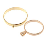 10 Pcs Geometric Resin Metal Frames for DIY Necklace Pendant