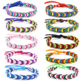 10 Pcs Rainbow Mix Braid Friendship Bracelets for Man Women Jewelry Gift