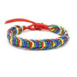 10 Pcs Rainbow Mix Braid Friendship Bracelets for Man Women Jewelry Gift