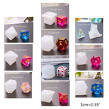10 Pcs/Set UV Resin Dice Molds for DIY Crafts