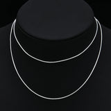 10 Pcs Snake Bone Chain Sliver Necklace Minimalist Jewelry Men Women