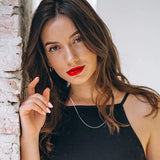 10 Pcs Snake Bone Chain Sliver Necklace Minimalist Jewelry Men Women