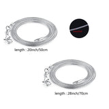 10 Pcs Snake Bone Chain Sliver Necklace Minimalist Jewelry Men Women