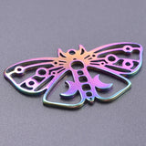 10 Pcs Butterfly Rainbow Palm Pendants Charms Jewelry Making Supplies