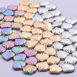 10 Pcs Stainless Steel Strawberry Pendants Charms for DIY Jewelry Making