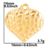 10 Pcs Stainless Steel Strawberry Pendants Charms for DIY Jewelry Making