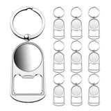 10 Pcs Sublimation Blank Keychain Metal Bottle Opener Blank Key Ring