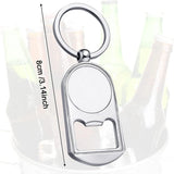 10 Pcs Sublimation Blank Keychain Metal Bottle Opener Blank Key Ring