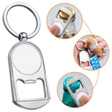10 Pcs Sublimation Blank Keychain Metal Bottle Opener Blank Key Ring