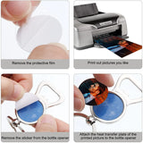 10 Pcs Sublimation Metal Bottle Opener Keychain Aluminum Heat Transfer Keychain
