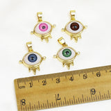 10 Pcs Eyes Pendant Mix for Jewelry Making